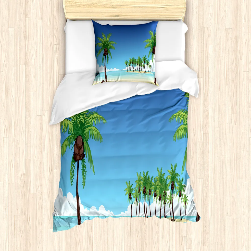 Copripiumino Fiji ABAKUHAUS Antiacaro 135x200 - Colori Oceano