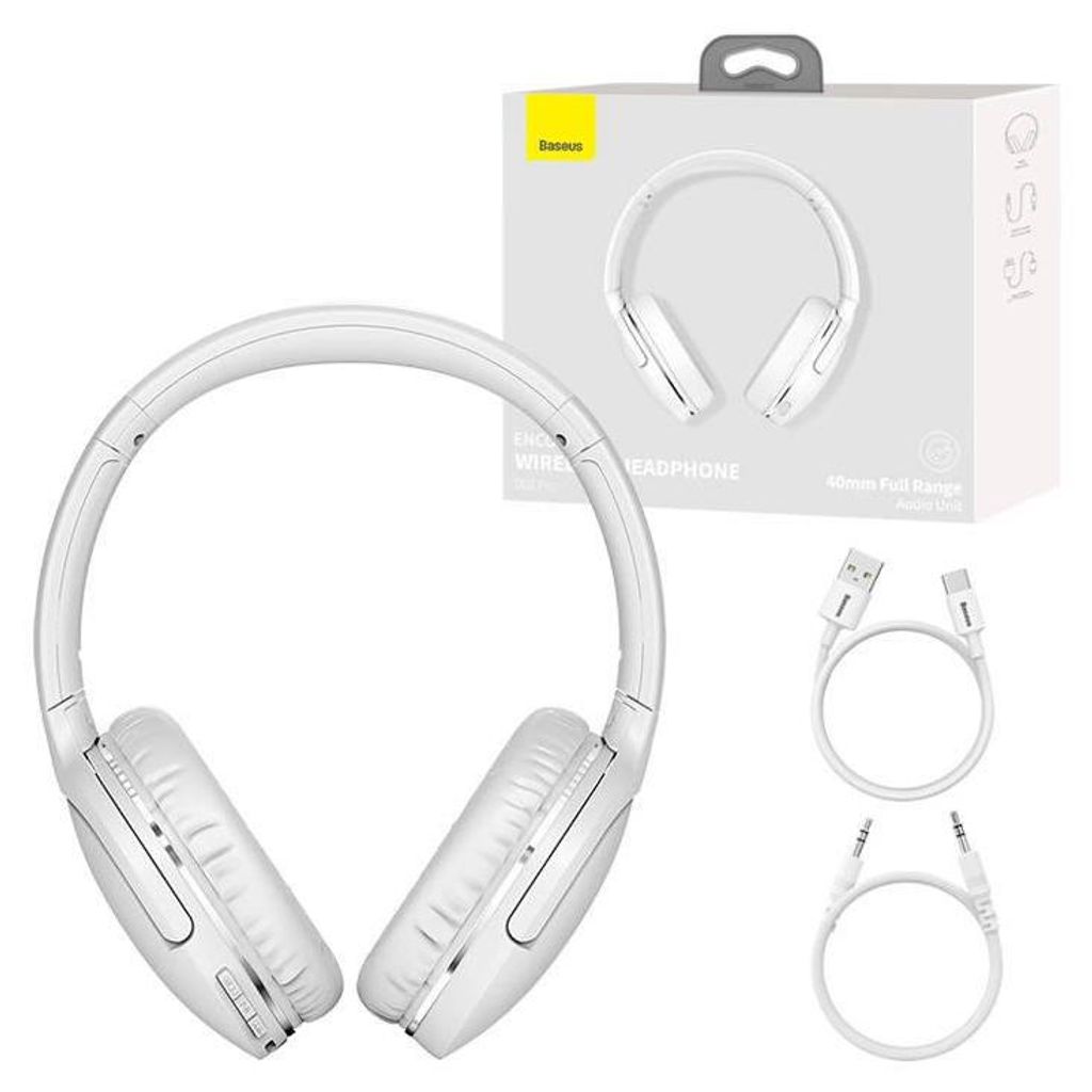Baseus Encok D02 Pro White Słuchawki bezprzewodowe On-ear Zdjęcie produktu 
