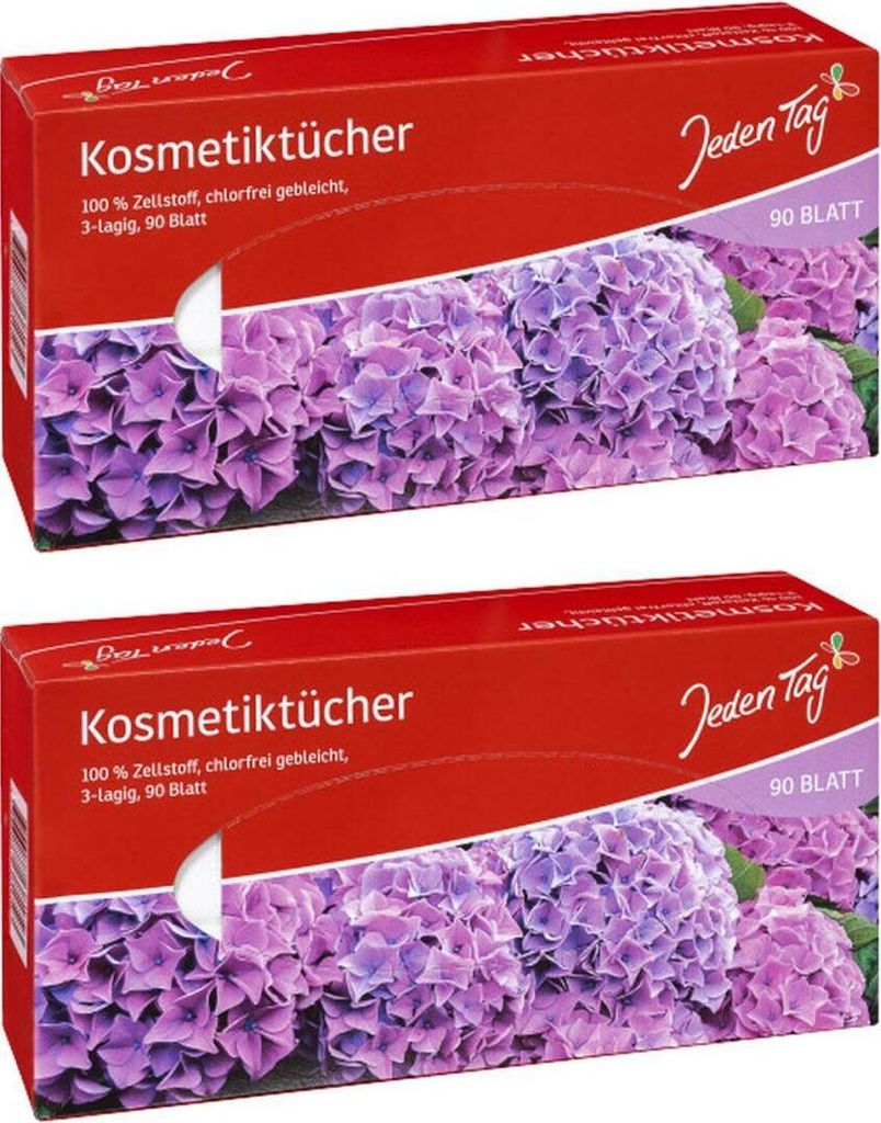 2 x JedenTag Kosmetiktuch 3-lagig