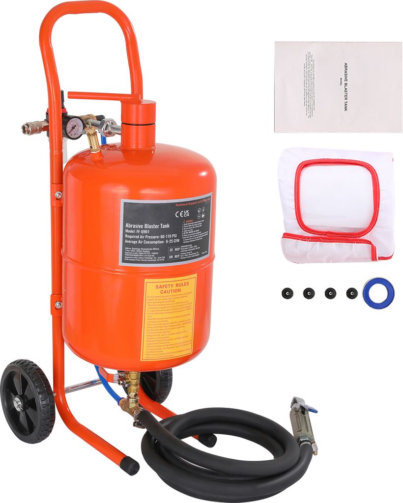 Piaskarka SucceBuy 5 galonów. 60-110 PSI. Wysokie Zdjęcie produktu 