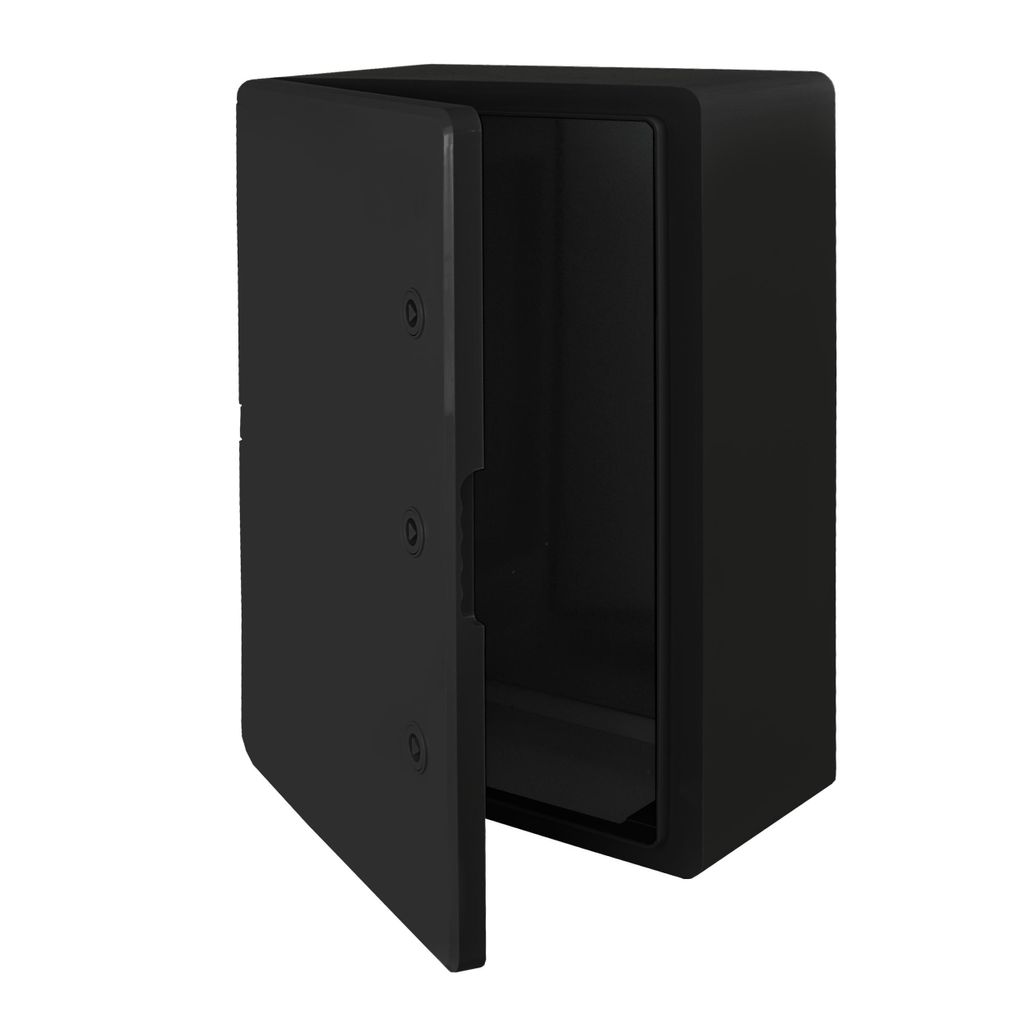 Schaltschrank ABS 600x800x260 Schwarz Kunststoff IP65 Produktbild 