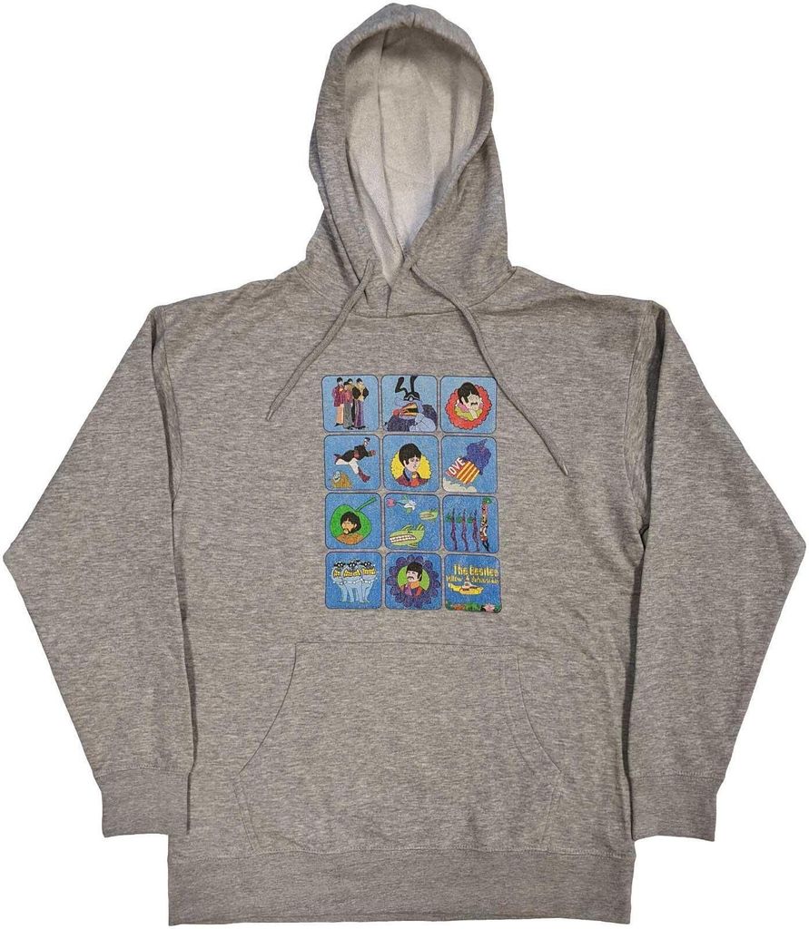 The Beatles - "Sub Montage" Hoodie zum Überziehen für Herren/Damen Uni RO5049 (L) (Grau)
