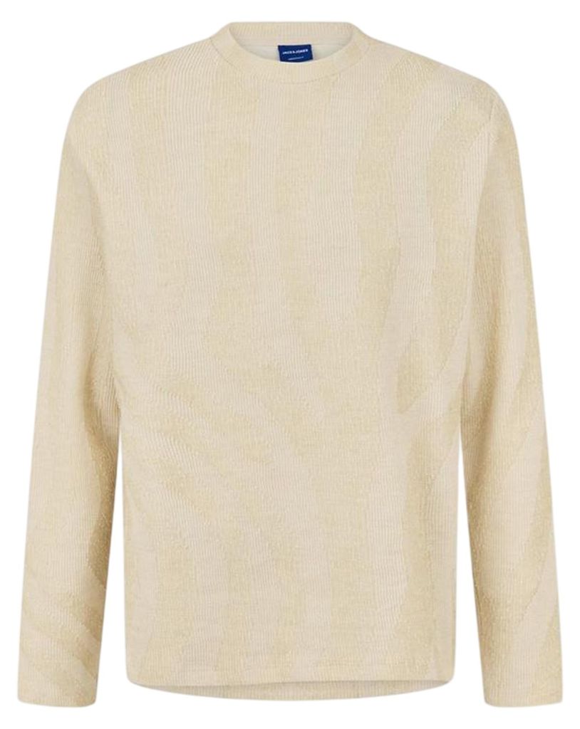 Jack And Jones - Pullover für Herren, gerippt, Regulär GT19007 (XL) (Ecru)