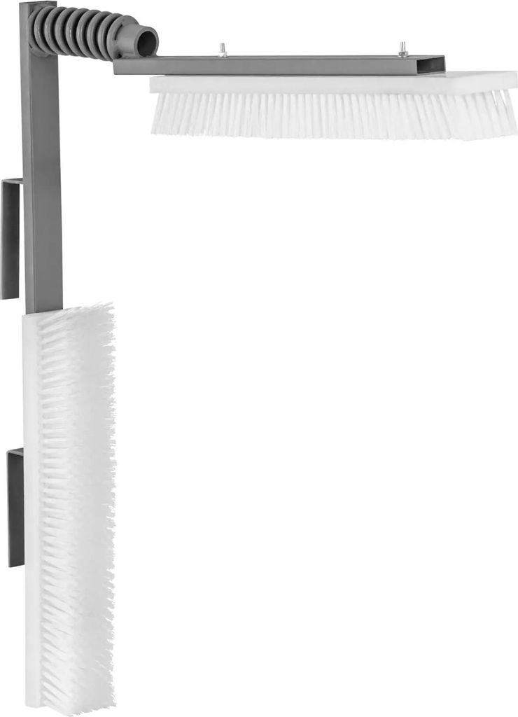 Expondo Wiesenfield Kuhbürste - 2 Köpfe zu je 50 x 10 cm - für innen und außen - mit Feder
