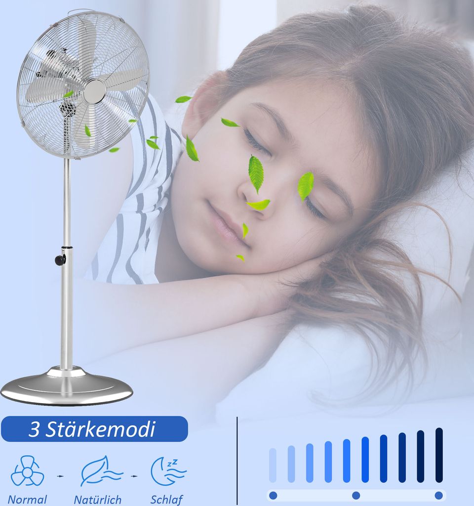 HOMCOM 120 cm Standventilator, Ventilator, | Kaufland.de