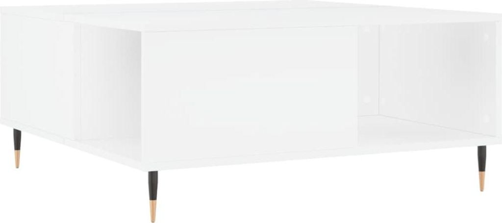 vidaXL Couchtisch Weiß 80x80x36,5 cm Holzwerkstoff