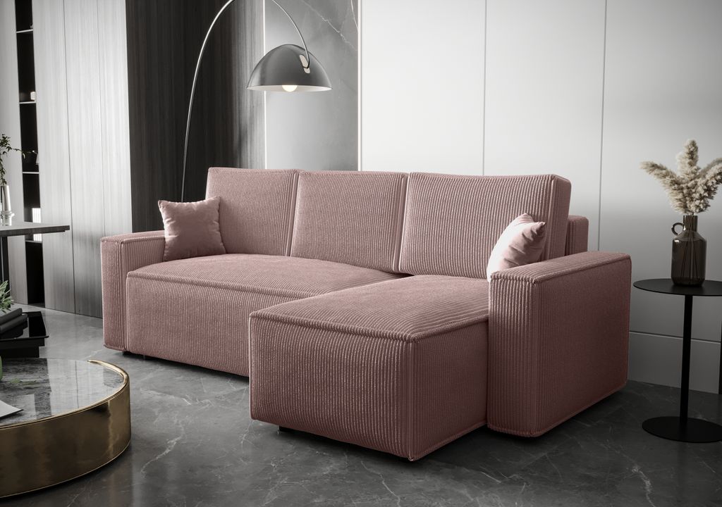 BEDANTE Ecksofa L AMBRO Poso 27 Rechts mit Schlaffunktion