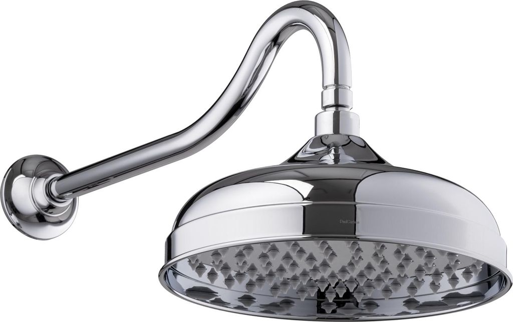 PaulGurkes Regendusche mit Wandarm Set Brausearm Retro Nostalgie 25cm