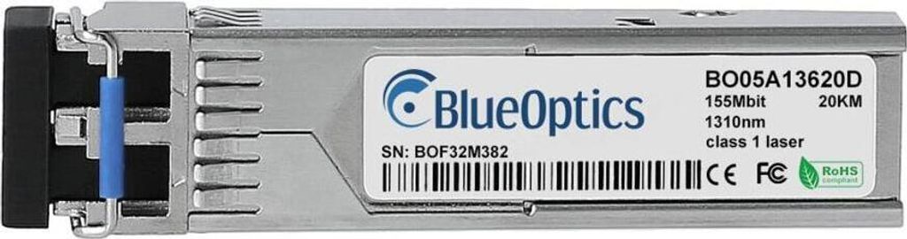 BlueOptics 3000-079-BO, Faseroptik, 155 Mbit/s, SFP, LC (UPC), 9/125 μm, 20000 m