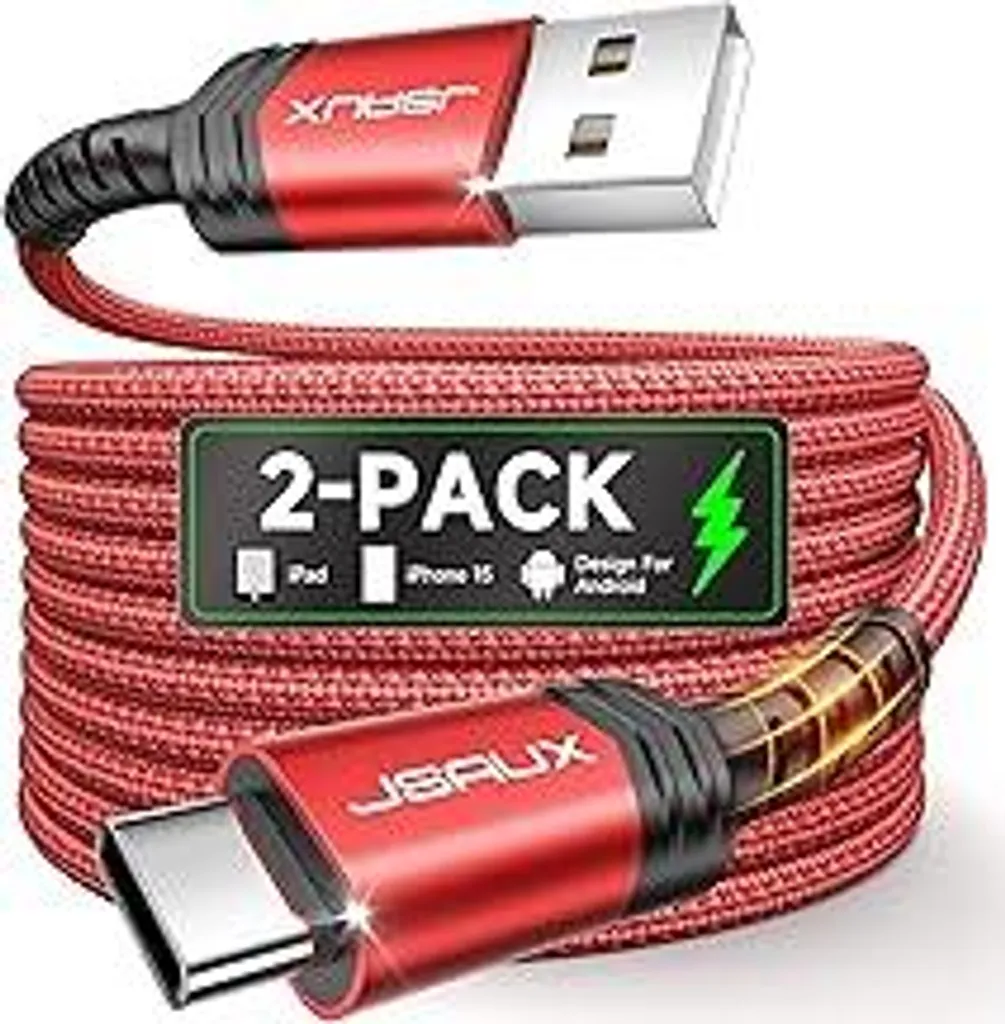 JSAUX Cavo Ricarica Rapida 3.1A USB-C per iPhone 17/16 e PS5