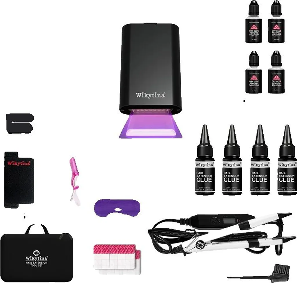 Kit pour poser des extensions de cheveux seul avec colle KIT-2