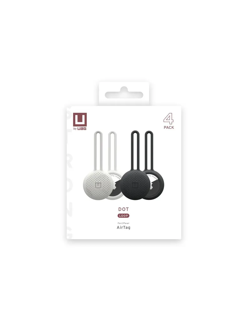 Protection AirTag U by UAG Dot Loop Silicone Flexible Pack de 4 - 9