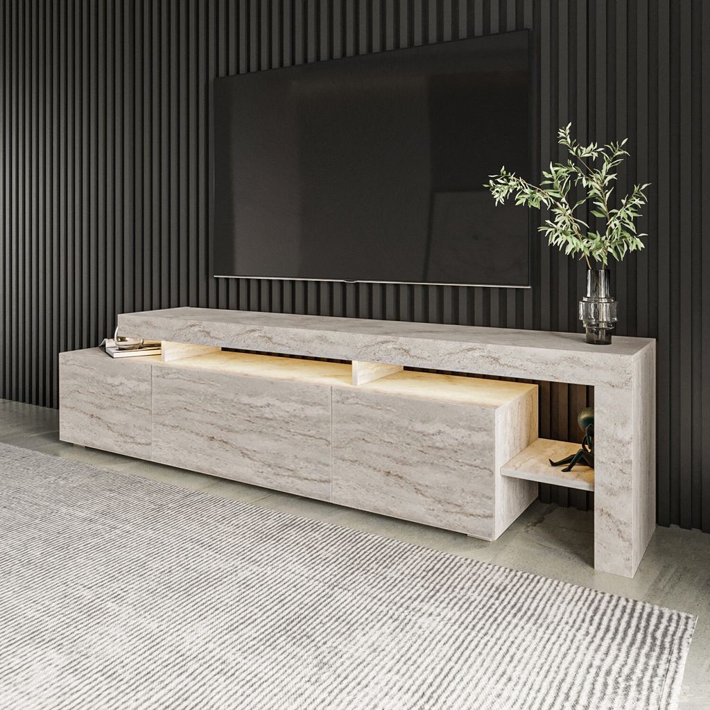Skye Decor, Beliz - Travertine, Travertin, Fernsehtisch, Produktbild 7