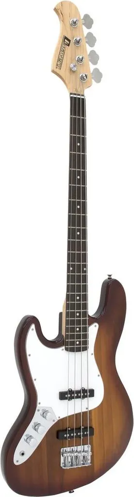 Basse pour gaucher DIMAVERY JB-302 LH Sunburst : Confort et Son JB pur