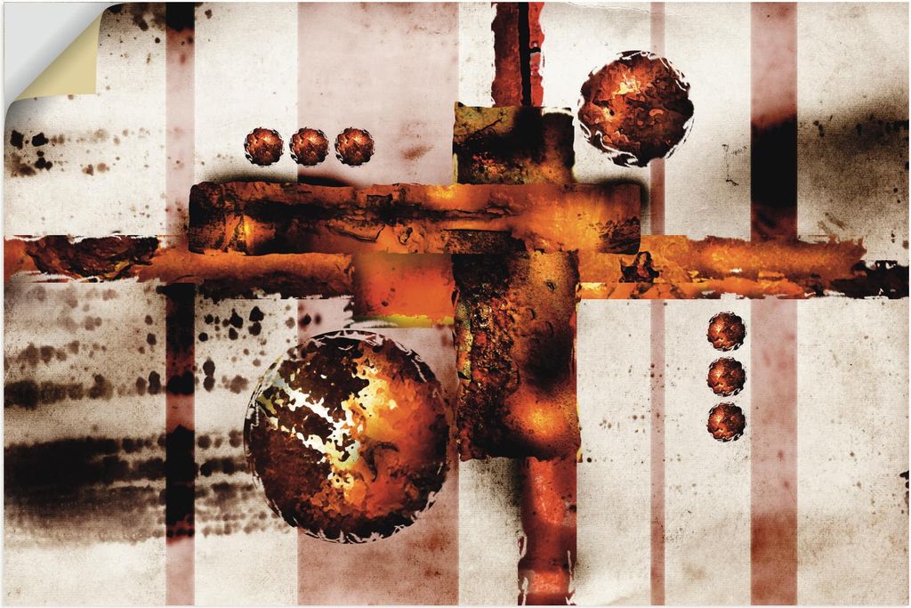 ARTland Wandbild, selbstklebend Schöne Abstraktion X Größe: 30x20 cm