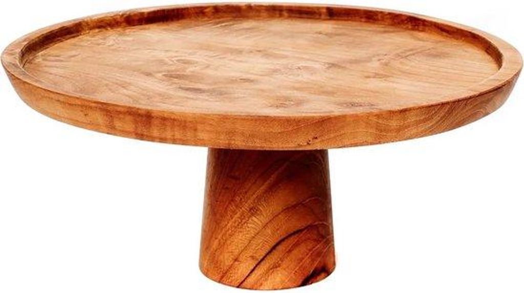 Kuchenplatte Teak 28x28x13cm Dekorationsbrett