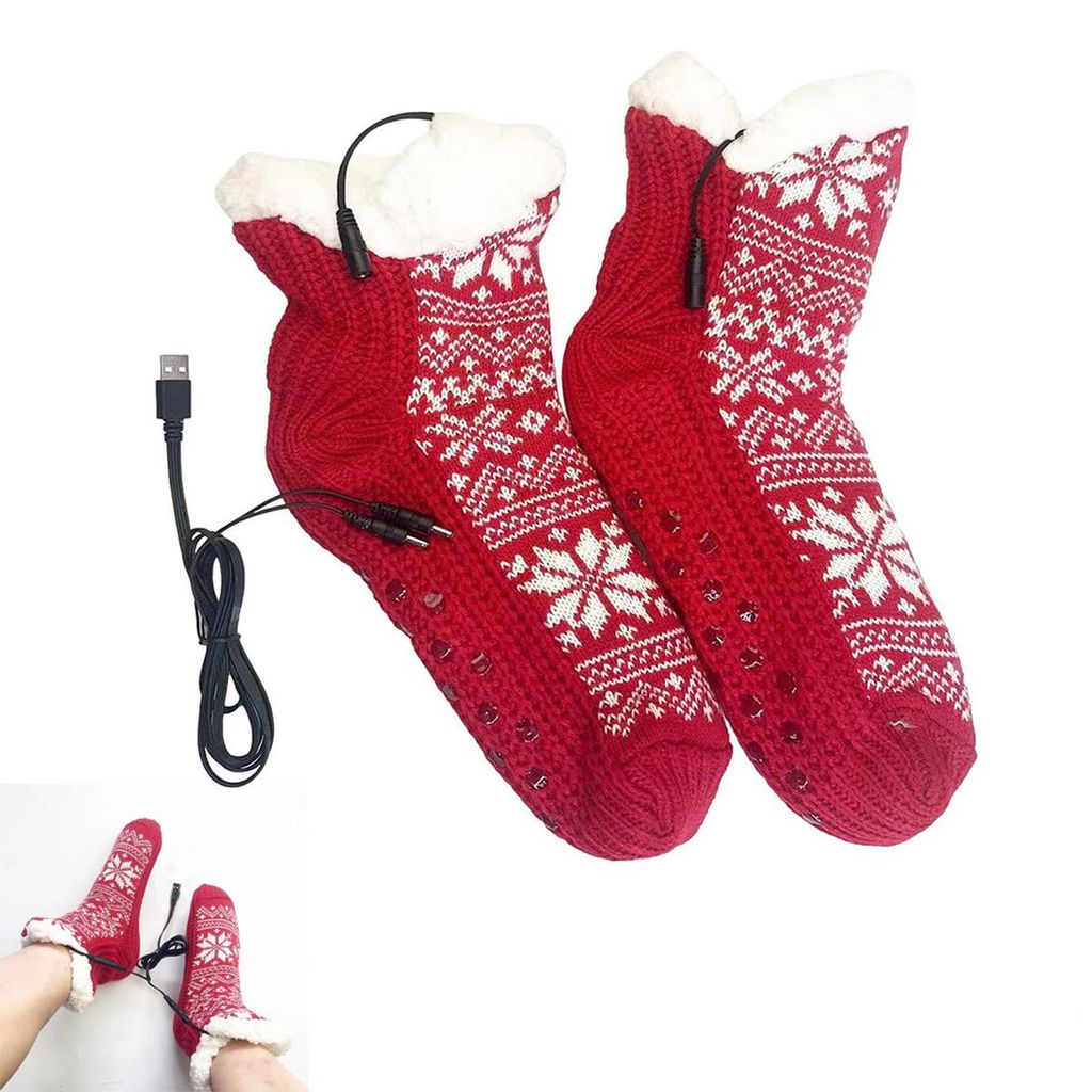 Beheizte Socken, wiederaufladbare Elektro-Wärmesocken für Produktbild 