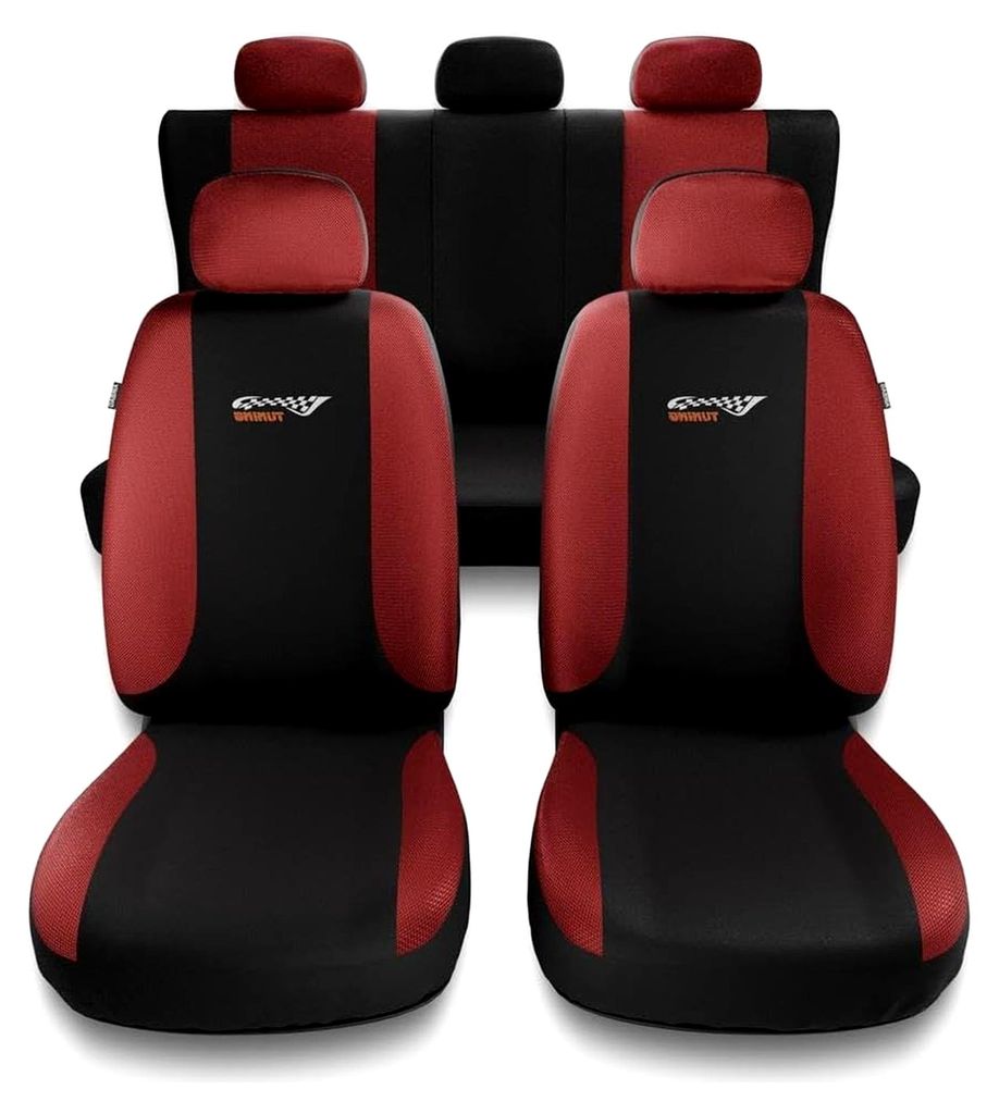 Universal Sitzbezüge Auto kompatibel mit Nissan Micra II, III, IV, V (1992-2023) - Autositzbezüge Schonbezüge für Autositze - TG-RD