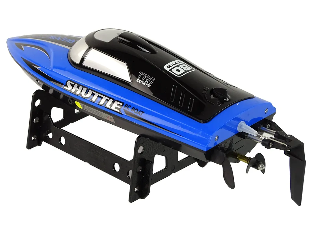 Bateau Télécommandé Rapide Bleu 2.4G - Jouet Nautique de Course RC