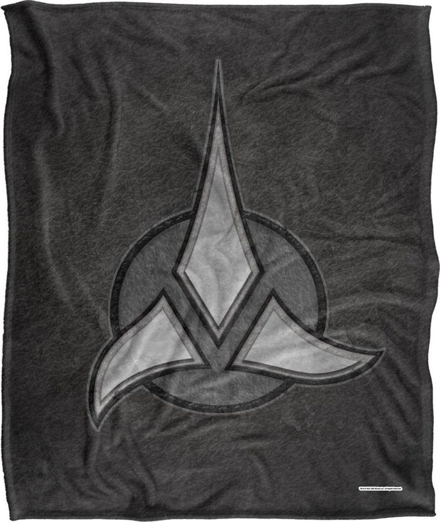 Star Trek - "Klingon Empire" Decke, Seidig, Supersoft TV23662 (Einheitsgröße) (Grau/Schwarz)