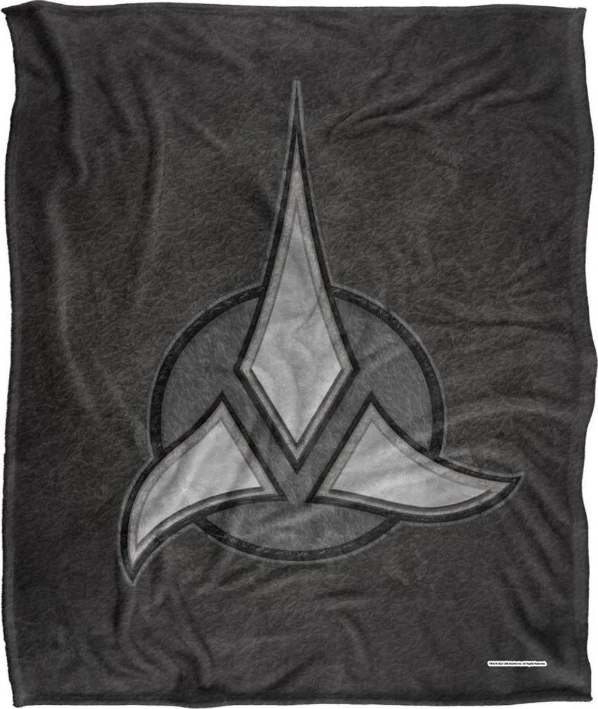 Star Trek Couverture Klingon Empire Supersoft TV23662 Gris Noir Unique