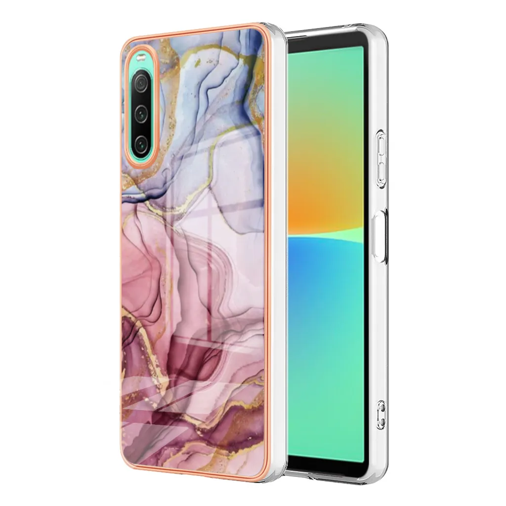 Custodia Sony Xperia 10 IV Oro Rosa a Fantasia | Un Gioiello Antiurto