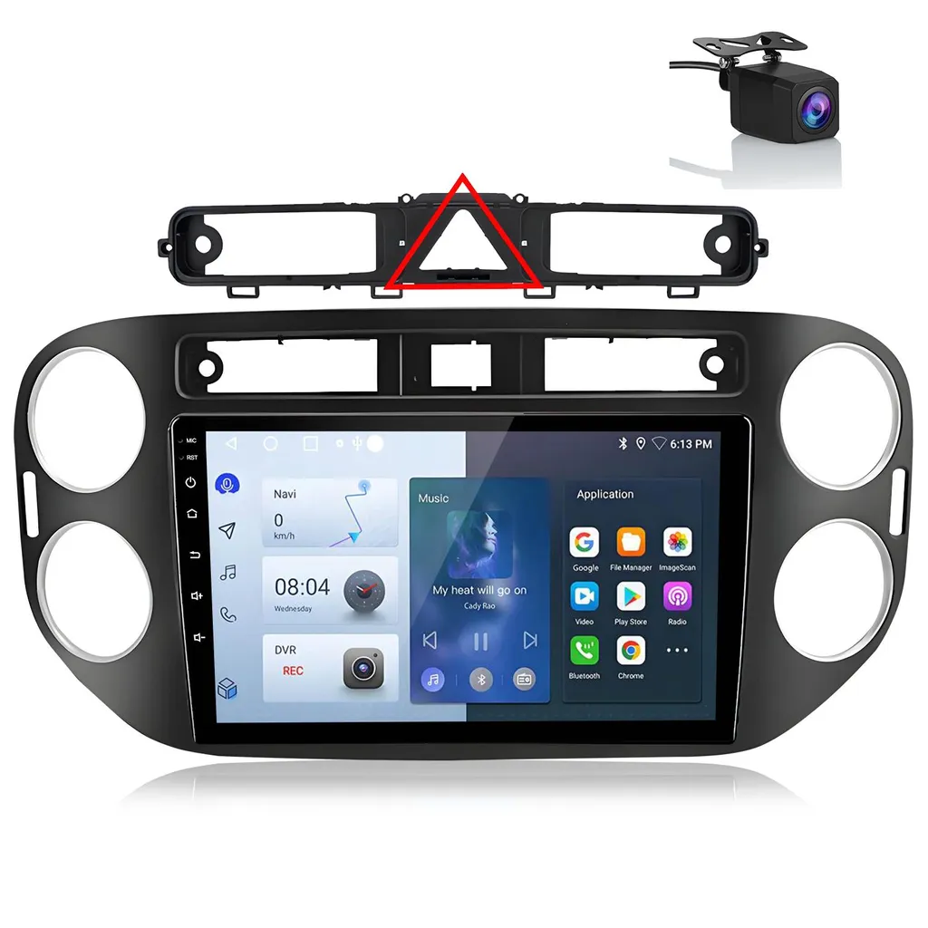 Smart Radio Android 13 Volkswagen Tiguan | WiFi CarPlay MirrorLink
