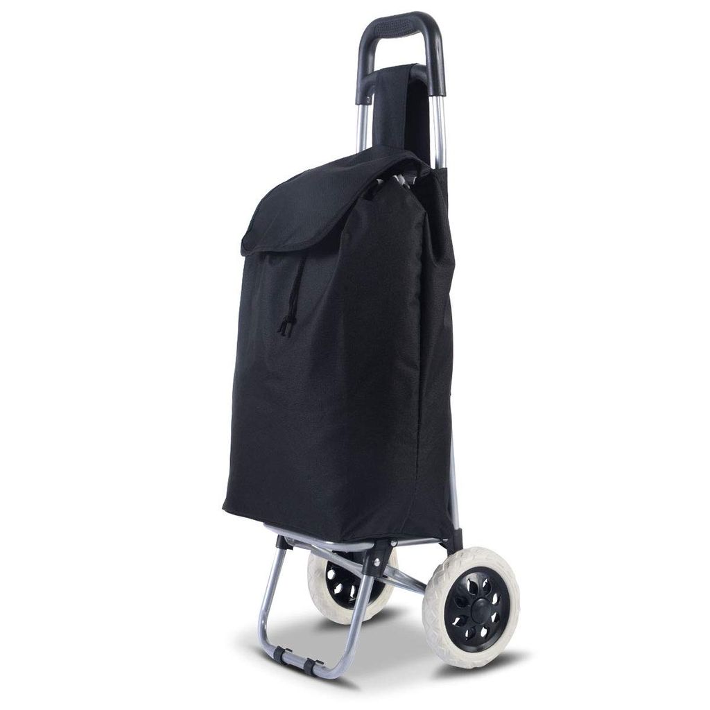 Monzana 2in1 Einkaufstrolley 35L bis 25 kg klappbar abnehmbare Tasche Handwagen Einkaufswagen Einkaufshilfe Roller Grau