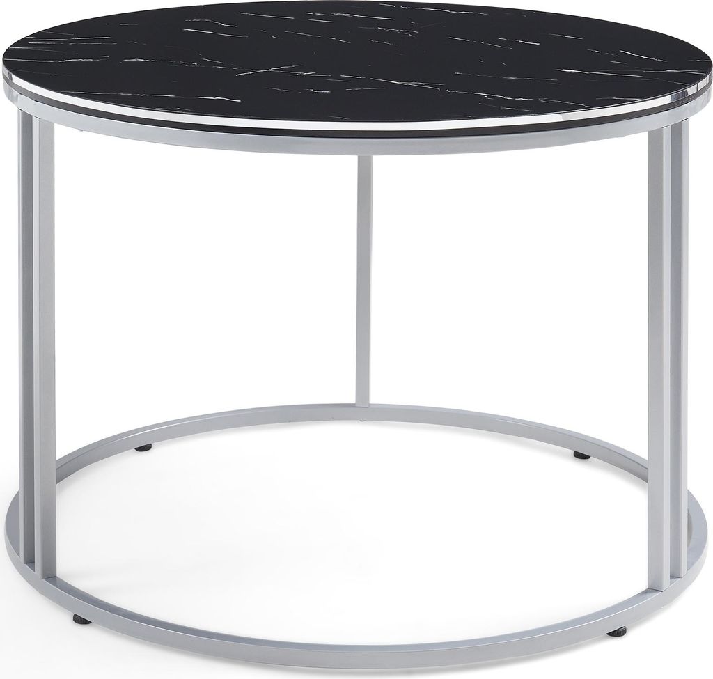 Konferenčný stolík "Aulum" 50 x 70 cm mramor, čierna / Obrázok produktu 