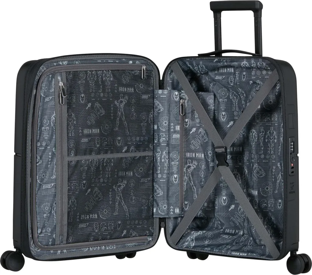 Valise Dashpop Marvel Iron Man 55cm avec Extension et Serrure TSA Noir - 7
