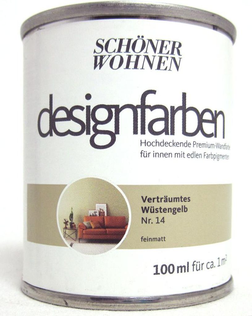 Designfarbe Verträumtes Wüstengelb Nr.14 100 ml Produktbild 