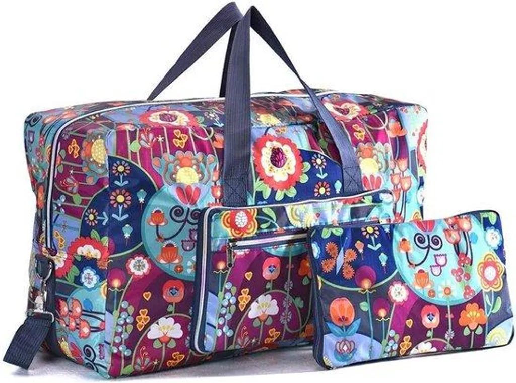 Grande valise à roulettes 100 litres pliable avec bandoulière robuste