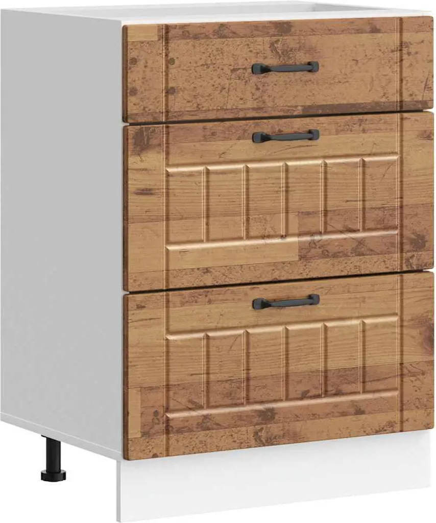 vidaXL Base da cucina Lucca in legno di recupero