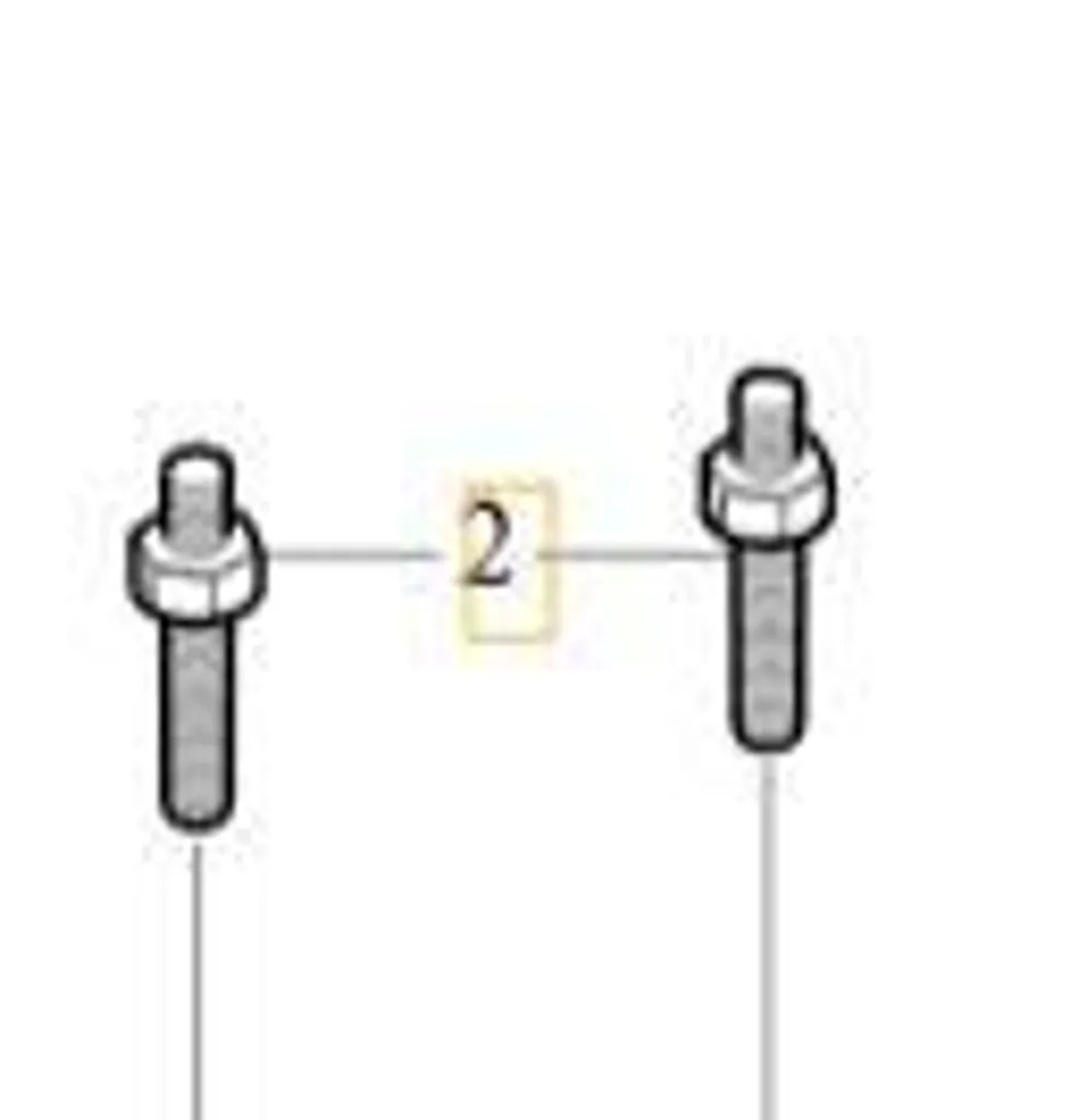Ricambio Volvo 999297 Bullone M6xM10x38x67 per Avviamento - Originale