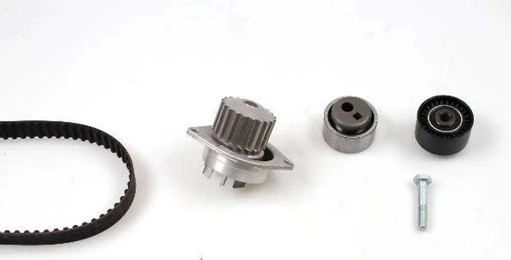 Pompe à eau HEPU PK08120 et kit courroies haute résistance pour 106