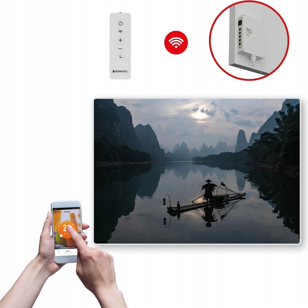 Termofol TF-SWT Infrarot Wandheizung - Wandheizung Elektrisch - Boot3 - 500W - 60x85 cm