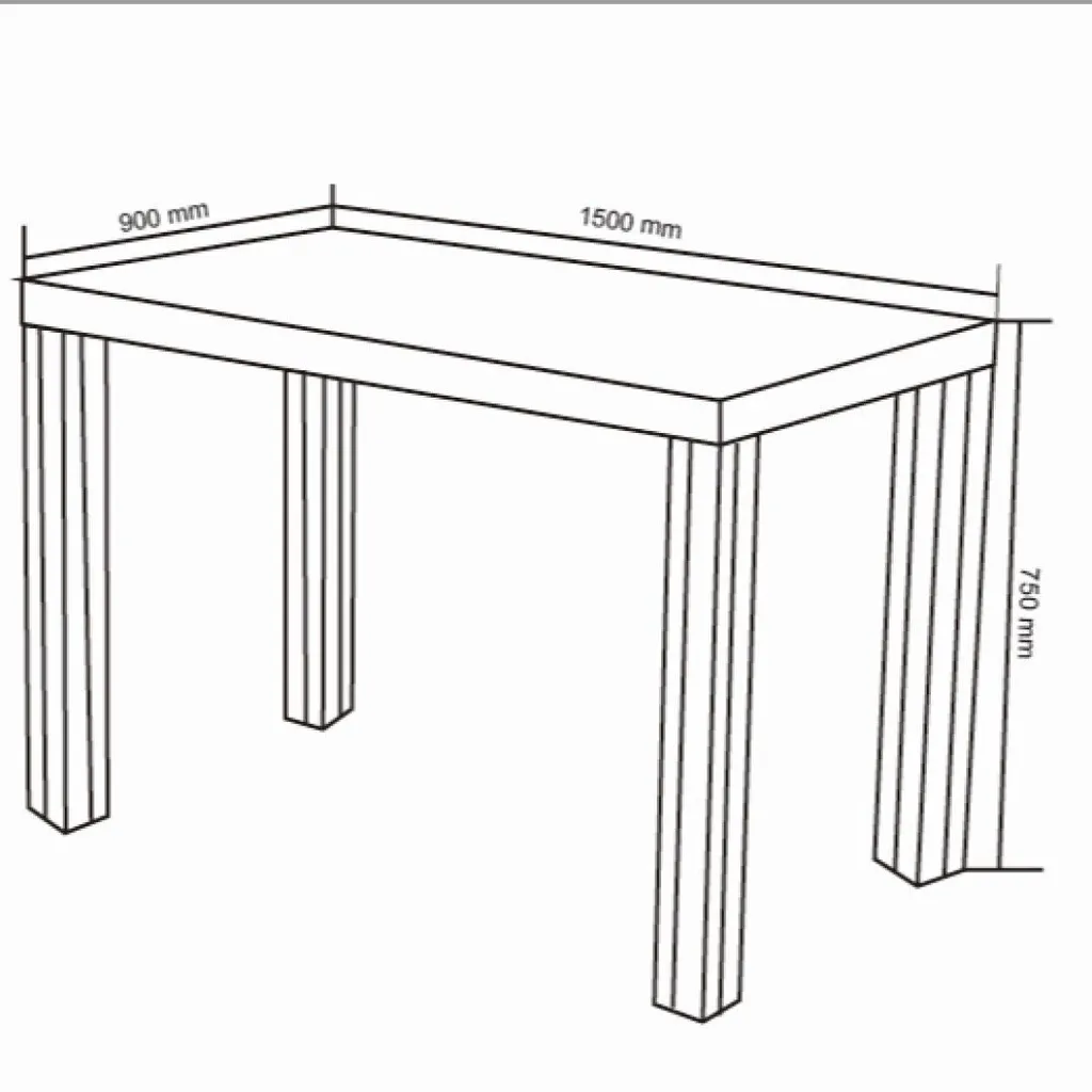 Table beige Casa Dolce DONATO avec structure chromée robuste charge 130 kg