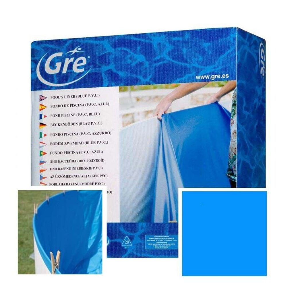 Poolfolie GRE Kreis 3,00 x 0,90 m blau Produktbild 