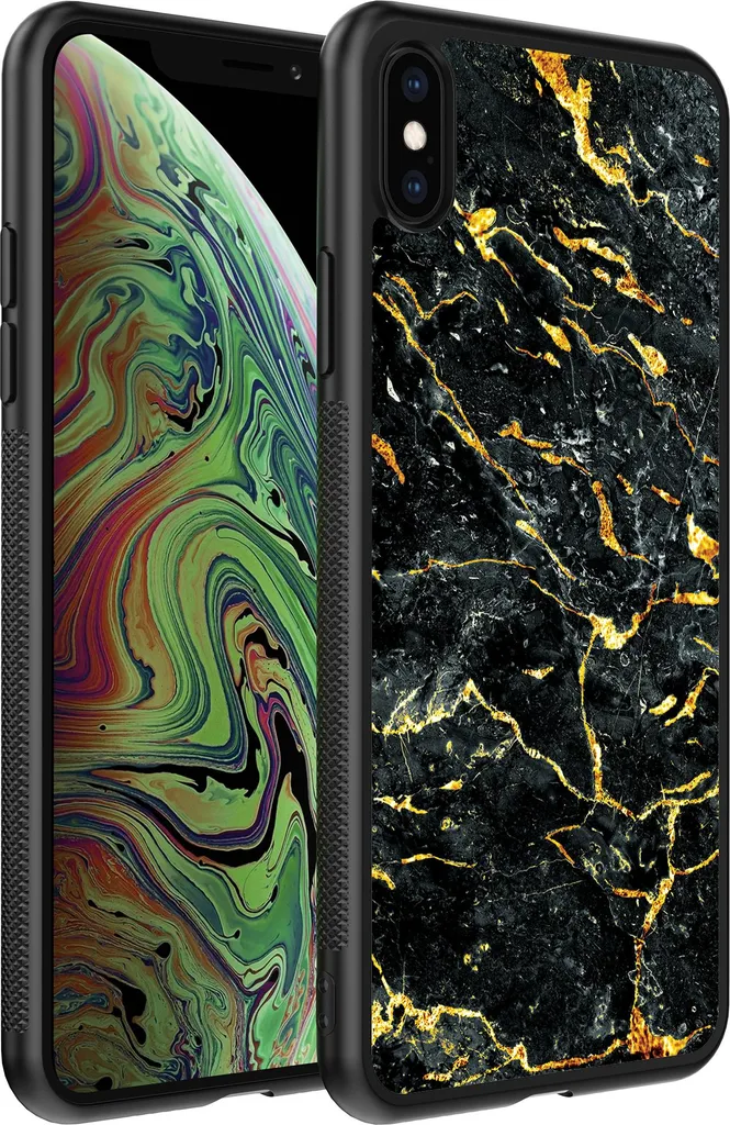 Custodia Protettiva iPhone Xs Max Design Marmo Oro - TPU Smartphonica