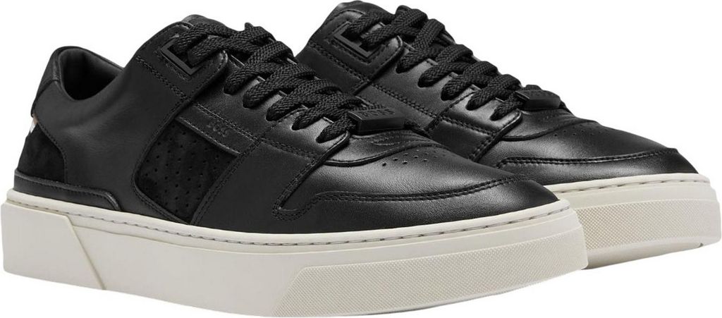 Boss - "Gary" Tennisschuhe für Herren, Leder GT8264 (39,5 EU) (Schwarz/Weiß)