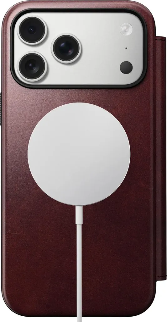 Coque iPhone 17 Pro Max Cuir Horween et Boutons Aluminium Recyclé - 12