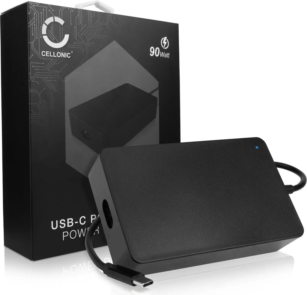 Chargeur PC Portable USB-C 90W CELLONIC avec Power Delivery de 2.5m