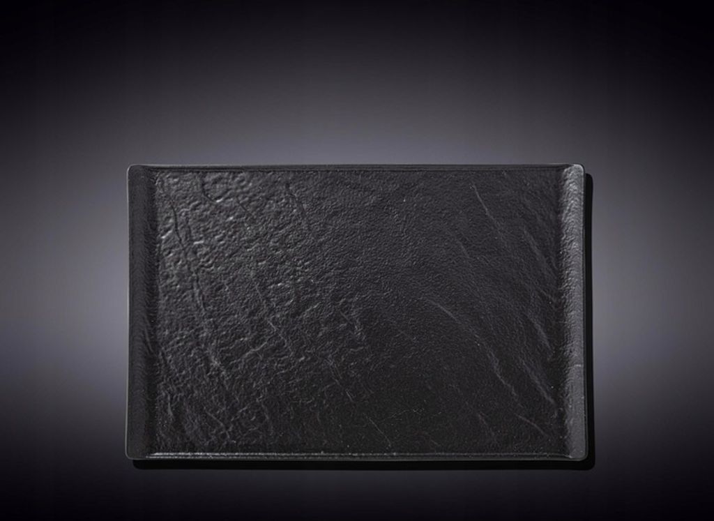 Wilmax Prostokątny talerz SlateStone czarny 29,5 x 14,5 cm Zdjęcie produktu 