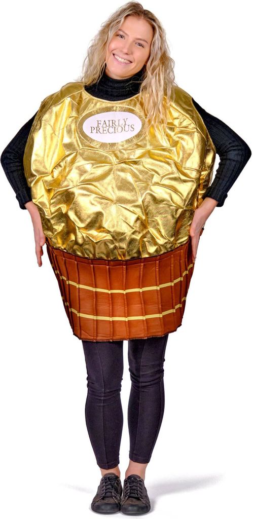 Goldenes Süßigkeitenkostüm für Erwachsene