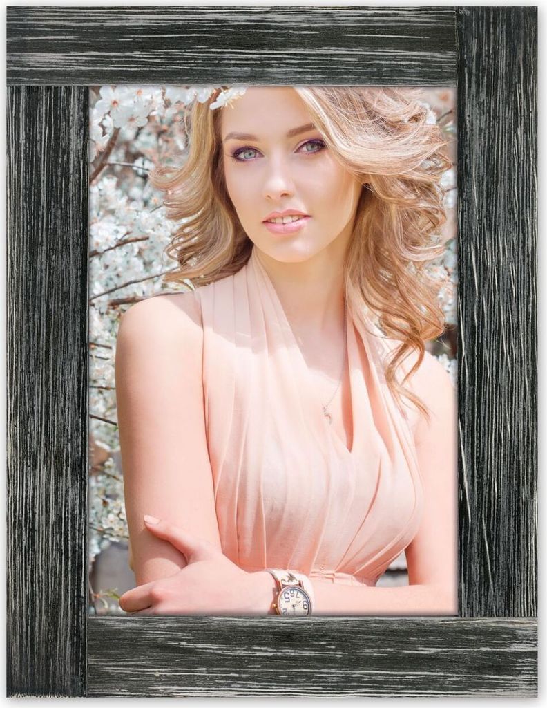 ZEP Holz Bilderrahmen Parma Schwarz 10x15 cm