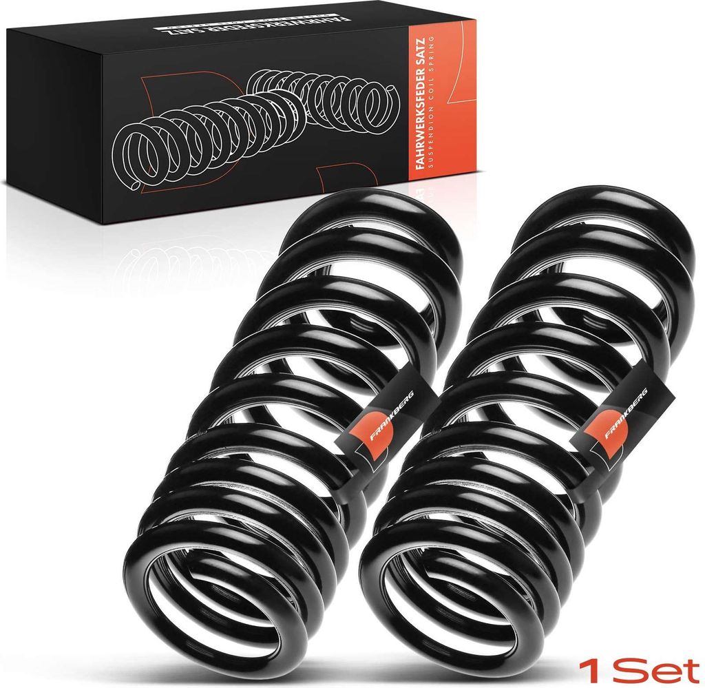 Frankberg 2x Fahrwerksfeder Hinterachse für Mercedes-Benz M-Klasse W164 3.0L 3.5L 5.0L 5.5L 2005-2011