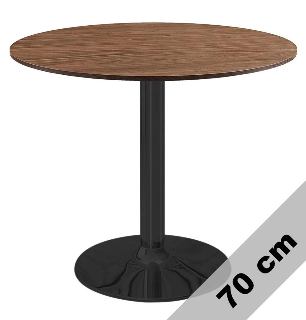Kulatý jídelní stůl VICTORY 70 cm – BROWN, moderní Obrázek produktu 