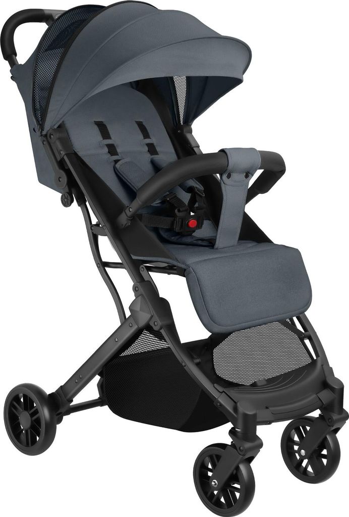 Poussette buggy FINN pliable avec harnais à 5 points - gris Image du produit 