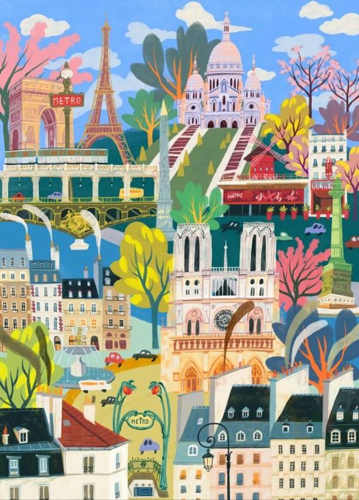 Pieces & Peace Puzzle Paris 1500 Teile - Erwachsenenpuzzle