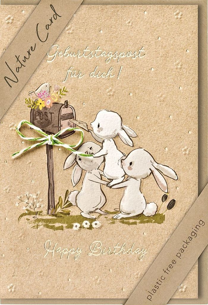 bsb 693032-2 Geburtstagskarte - Natur Card, inkl. Umschlag
